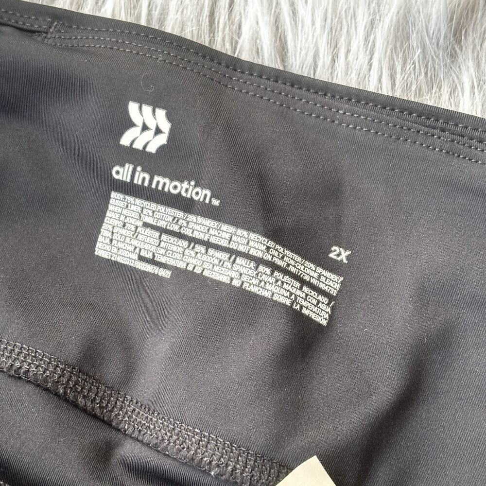 All in Motion Leggings Size 2X Contour Curvy High-Rise Black Athletic Womens - Picture 3 of 8